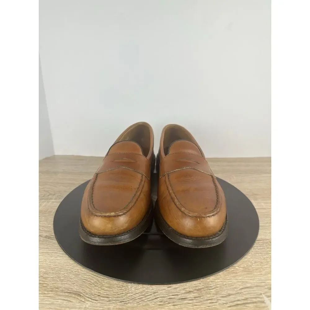 Allen Edmonds Cole Penny Loafers Brown Leather Men’s 9.5 D Made USA Dress Shoes